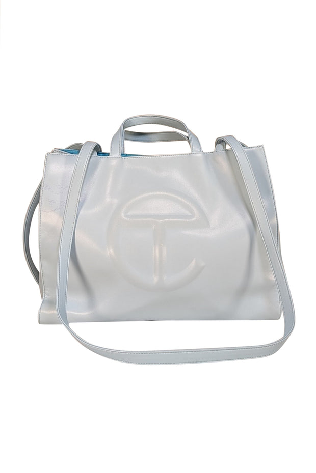 Telfar - Pale Blue Shopping Tote Bag - Current Boutique