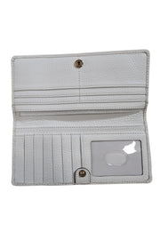 Current Boutique-Dooney & Bourke - White Pebble Grain Slim Leather Wallet