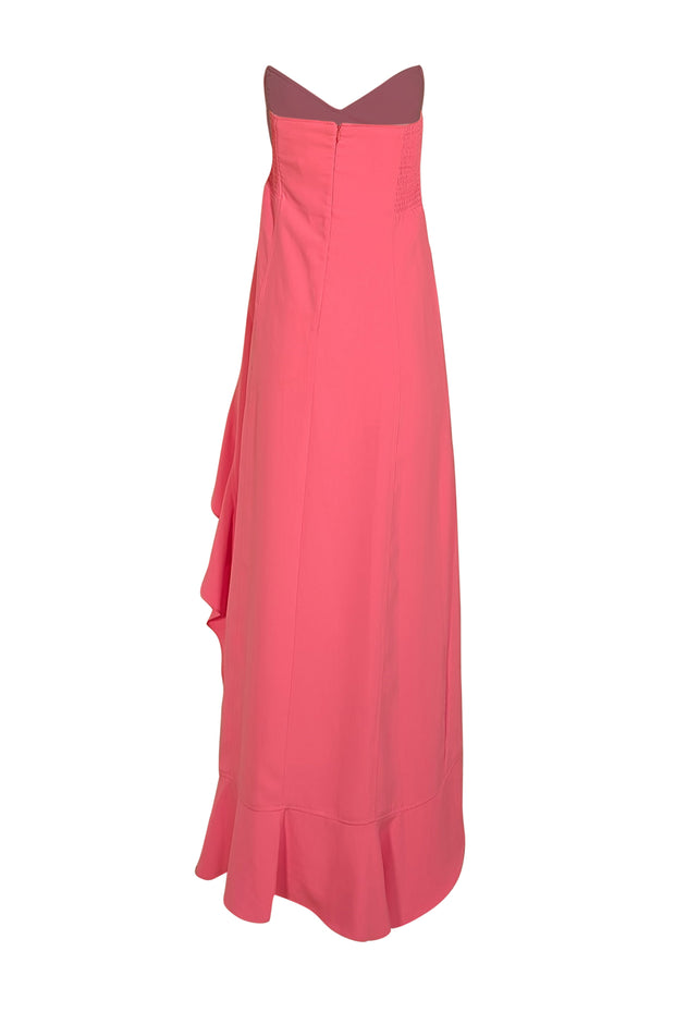 Amanda Uprichard - Bubble Gum Pink Strapless Formal Dress Sz L - Current Boutique