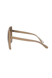 Gucci - Beige Large Square Sunglasses - Current Boutique