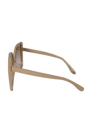 Gucci - Beige Large Square Sunglasses - Current Boutique