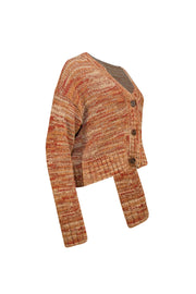 RE/DONE - Tan, Red, & Beige Blend Cardigan Sweater Sz S - Current Boutique