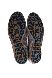 Jimmy Choo - Gold & Multicolor Glitter Ballet Flats Sz 6.5