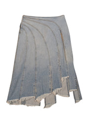 EB Denim - Light Wash Blue Deinm Slit Front "Sorriso" Skirt Sz M