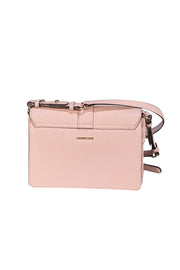 Rebecca Minkoff - Blush Pink Saffiano Leather Crossbody Bag - Current Boutique
