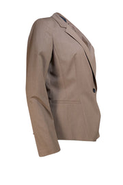 Lafayette 148 - Brown Single Button Wool Blazer Sz 8 - Current Boutique