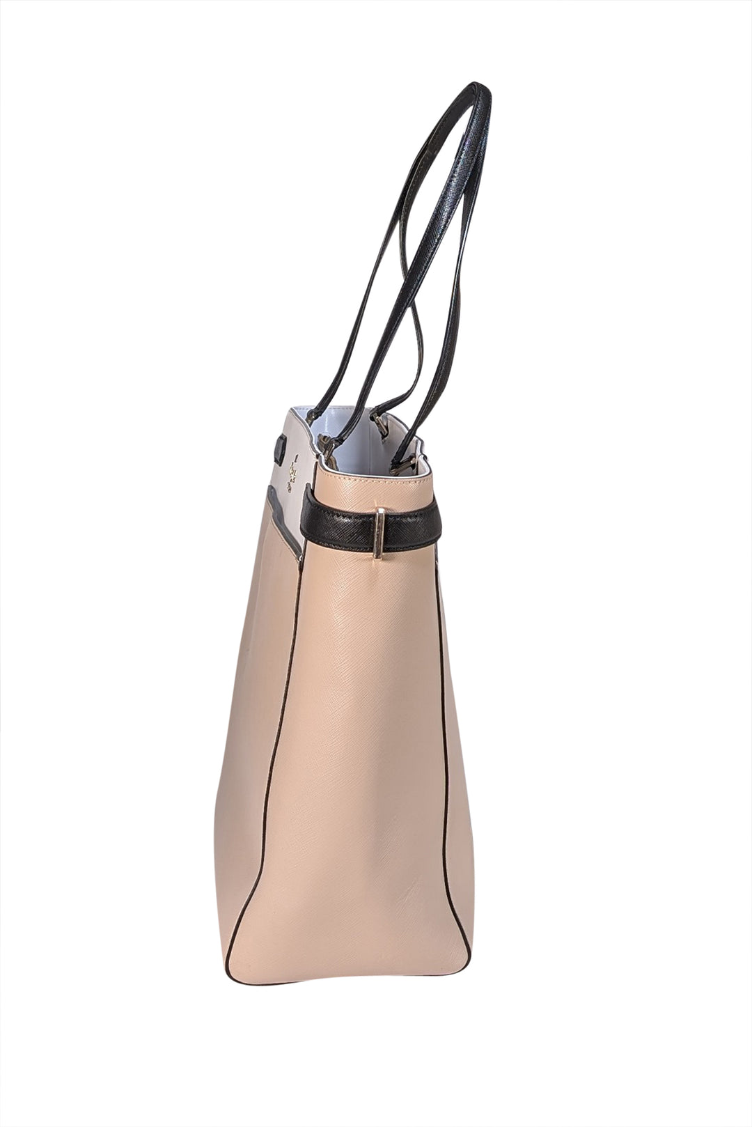 Kate Spade - Beige, White, & Black Color-Block Tote Bag | Current