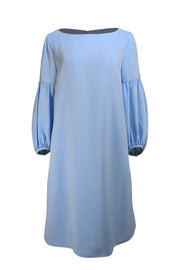 Lafayette 148 - Light Blue Puff Sleeve Shift Dress Sz XL