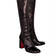 Christian Louboutin - Black Leather Tall Boots Sz 11
