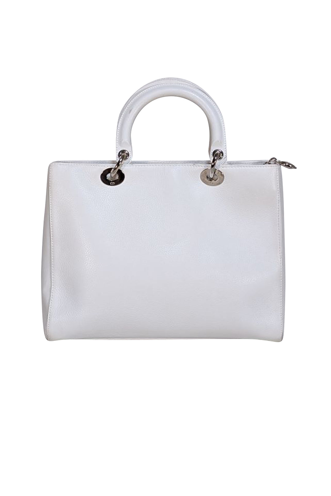 ☆ヴィンテージ☆DiorSaddleBag ホワイト Christian Dior - White Leather Large Lady Dior Satchel Bag