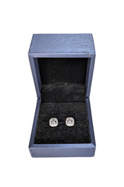 No Label - Sterling Siler Halo Stud Earrings - Current Boutique