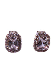 No Label - Sterling Siler Halo Stud Earrings