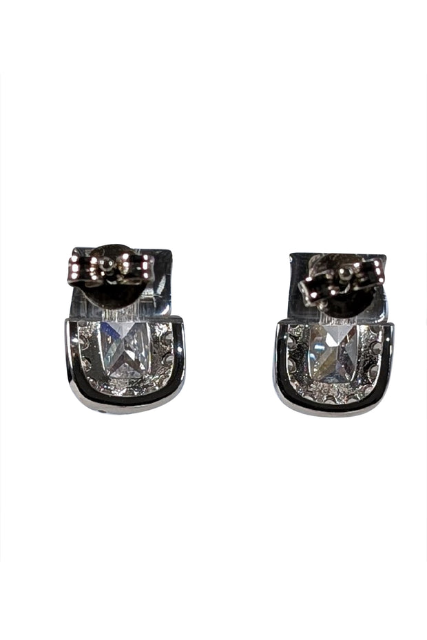 No Label - Sterling Siler Halo Stud Earrings