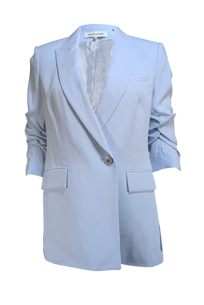Veronica Beard - Baby Blue Single Button Blazer Sz 8 - Current Boutique