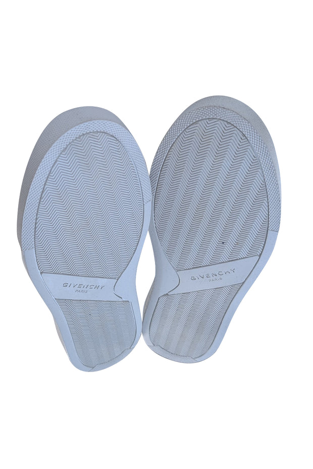 Givenchy - White & Silver Star Slip On Sneakers Sz 7.5