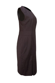 Hugo Boss - Maroon & Black Check Shift Dress Sz 6