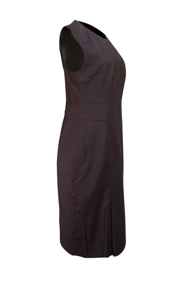 Hugo Boss - Maroon & Black Check Shift Dress Sz 6