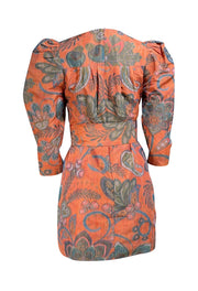 hunter bell orange dress Amal Dress