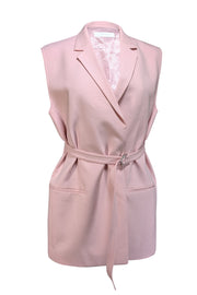 Helmut Lang - Light Pink Wrap Sleeveless Vest Sz 4