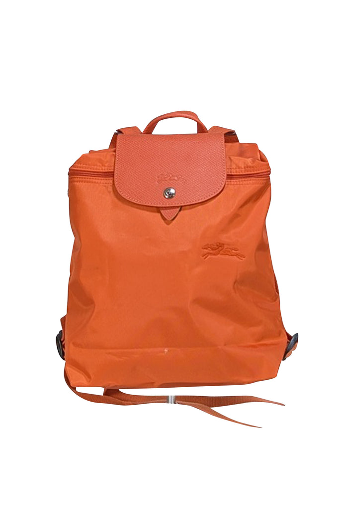 Longchamp Structured Rectangular Orange Backpack - NWT Longchamp Orange Backpacks for Women | Mercari main image 3