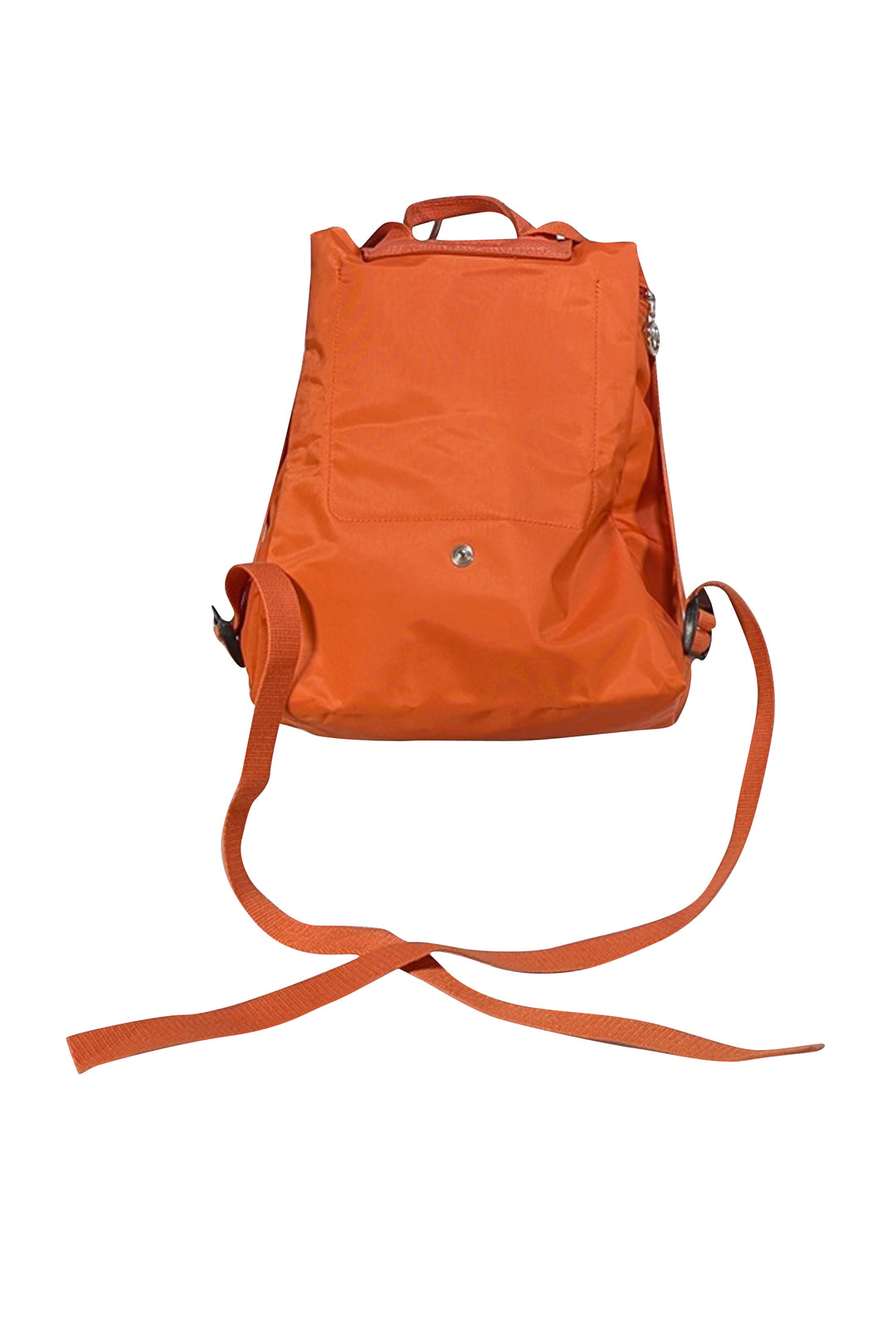 Longchamp - Orange Nylon Backpack | Current Boutique display picture 1