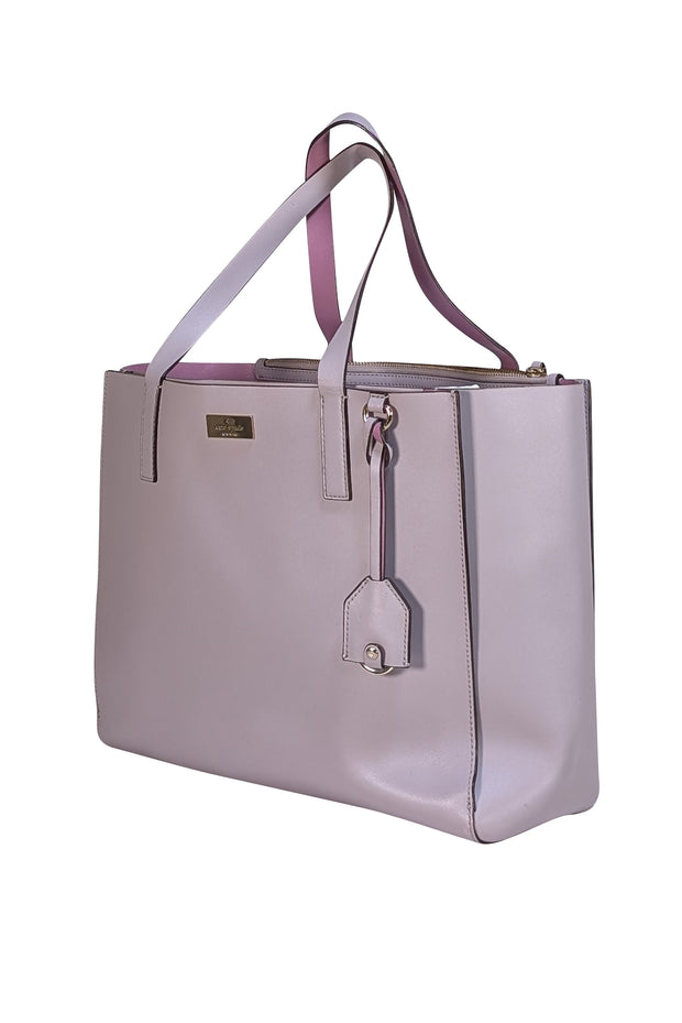 Kate Spade - Light Lilac Leather Tote Bag