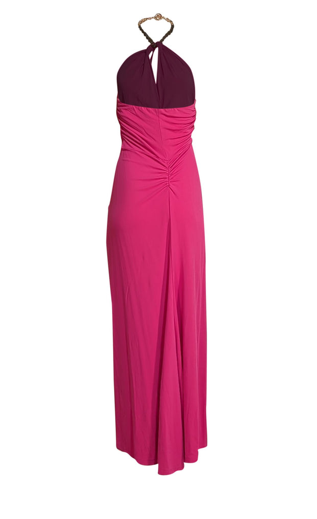 Veronica Beard Reze Chain-Link Halter Dress | Hot Pink Veronica Beard Reze Chain-Link Halter Dress | Hot Pink