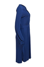 Tory Burch - Navy Long Sleeve Midi Dress Sz L - Current Boutique