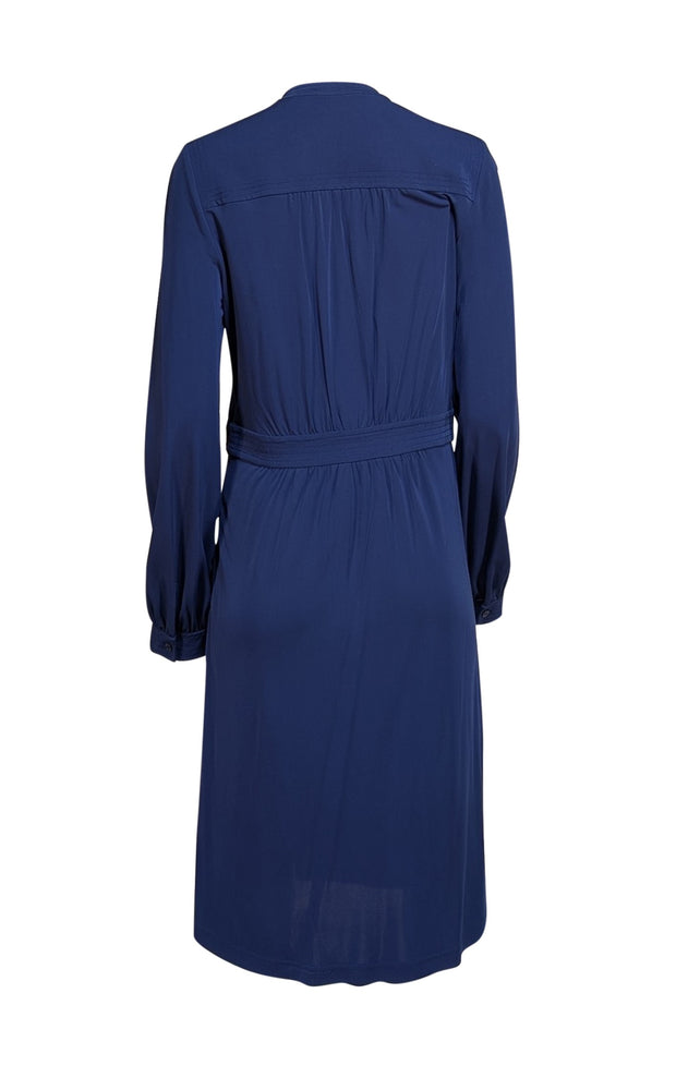Tory Burch - Navy Long Sleeve Midi Dress Sz L - Current Boutique