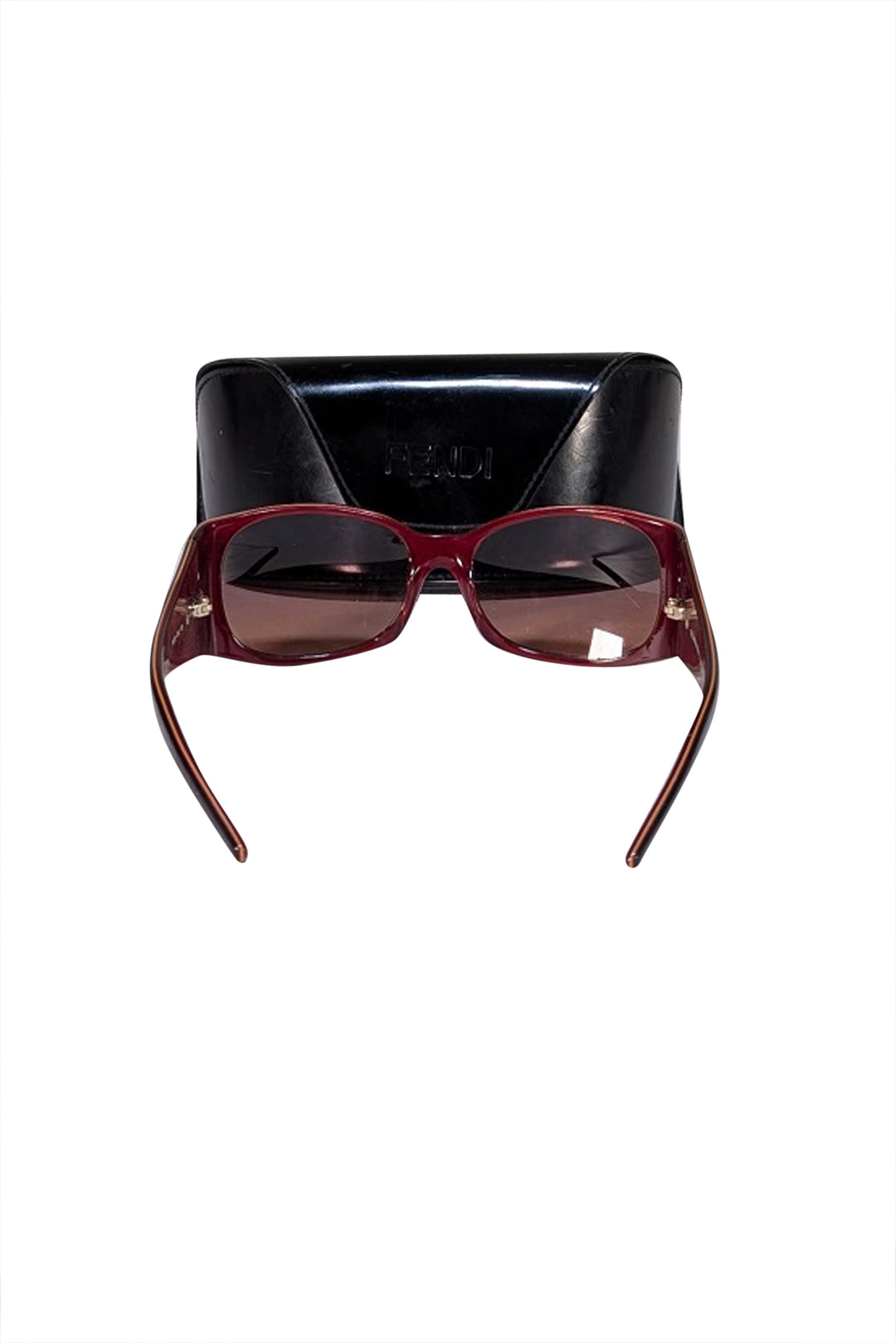 Fendi - Brown Leopard Print Sunglasses | Current Boutique display picture 3