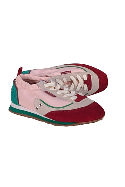 Zimmermann - Pink, Red, & Green Sneakers Sz 8 - Current Boutique