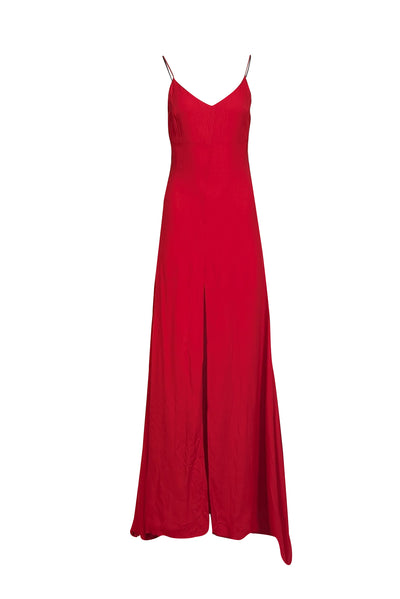 Reformation - Red Sleeveless Maxi Dress w/ High Slit Sz S Reformation - Red Sleeveless Maxi Dress w/ High Slit Sz S