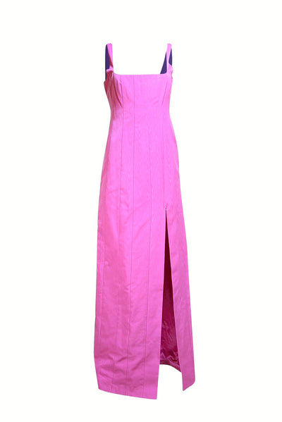Staud - Pink Sleeveless Slit Front Formal Dress Sz 8 - Current Boutique
