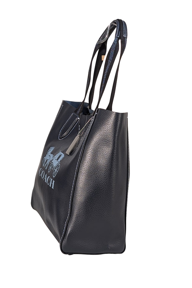 coach derby leather backpack tote purse Coach