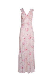 Realisation - Light Pink Floral Maxi Dress Sz M - Current Boutique