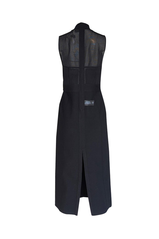 Herve Leger - Black Bandage Knit Sleeveless Midi Dress Sz XL