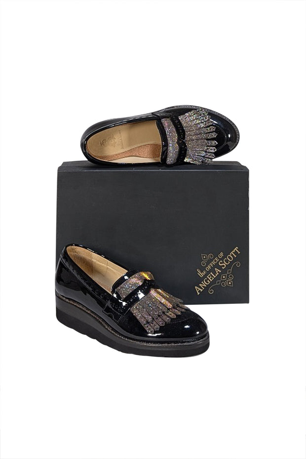 Angela Scott - Black & Metallic Mr. Pennywise Loafers Sz 7 - Current Boutique