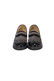 Angela Scott - Black & Metallic Mr. Pennywise Loafers Sz 7 - Current Boutique