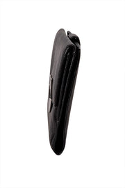 Yves Saint Laurent - Black Leather Lip Front Wallet