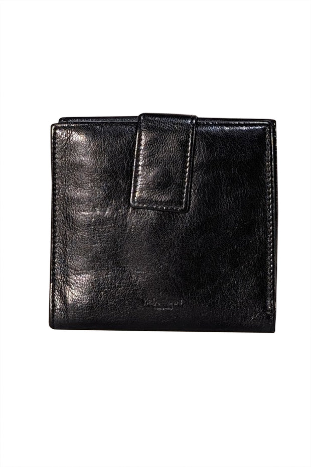 Yves Saint Laurent - Black Leather Lip Front Wallet
