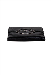 Yves Saint Laurent - Black Leather Lip Front Wallet