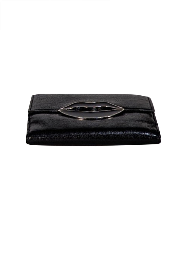 Yves Saint Laurent - Black Leather Lip Front Wallet