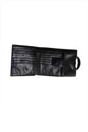 Yves Saint Laurent - Black Leather Lip Front Wallet