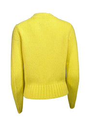 Ba&sh - Neon Yellow Mohair Blend Sweater Sz 4 - Current Boutique
