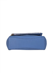 Kate Spade - Blue Pebbled Front Flap Shoulder Bag