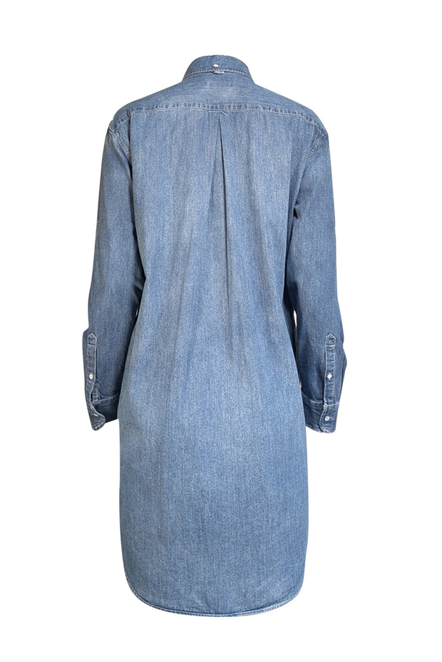 Rag & Bone - Medium Wash Chambray Shirtdress Sz M - Current Boutique