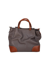 Dooney & Bourke - Grey Pebbled Leather Satchel Bag - Current Boutique