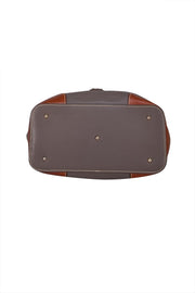 Dooney & Bourke - Grey Pebbled Leather Satchel Bag - Current Boutique