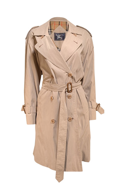 Burberry - Beige Long Trench Coat Sz L