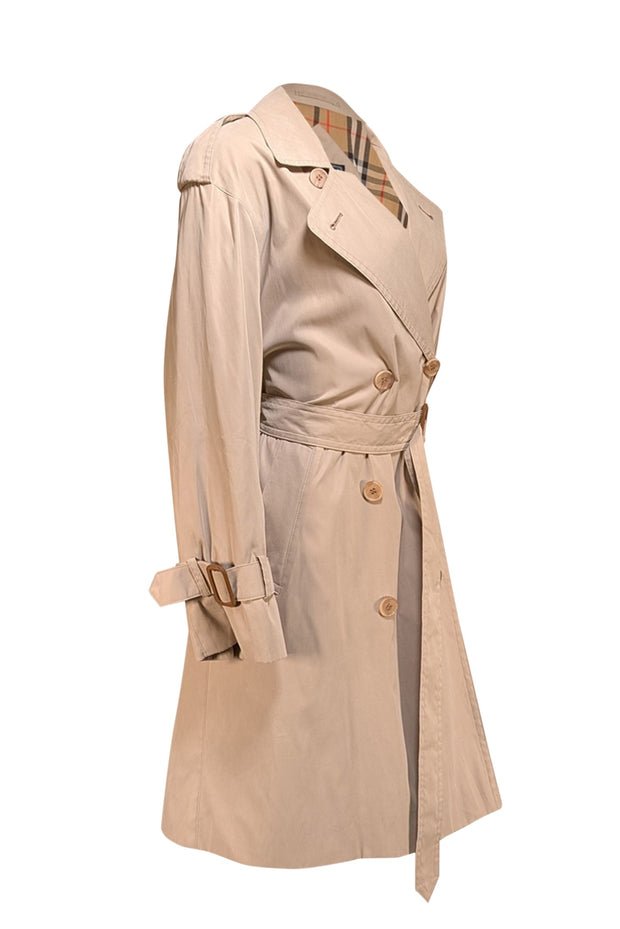 Burberry - Beige Long Trench Coat Sz L